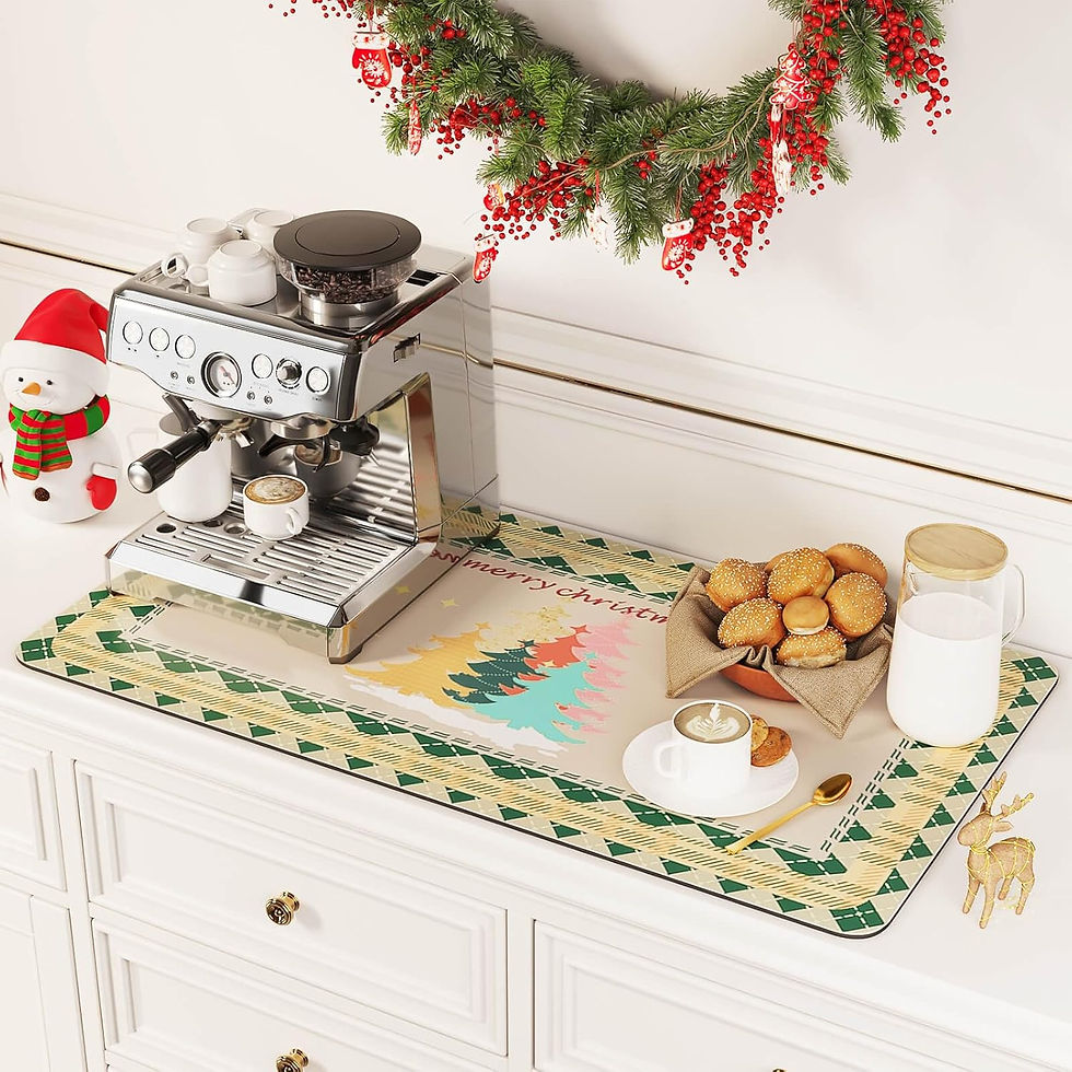 Thumbnail: DK177 Coffee Mat Coffee Bar Mat Hide Stain Absorbent Drying Mat with Waterproof