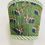 Thumbnail: Ridhi Pleated Block Print Lamp Shade Basil Green Floral Medium 4" Top x 6" Bott
