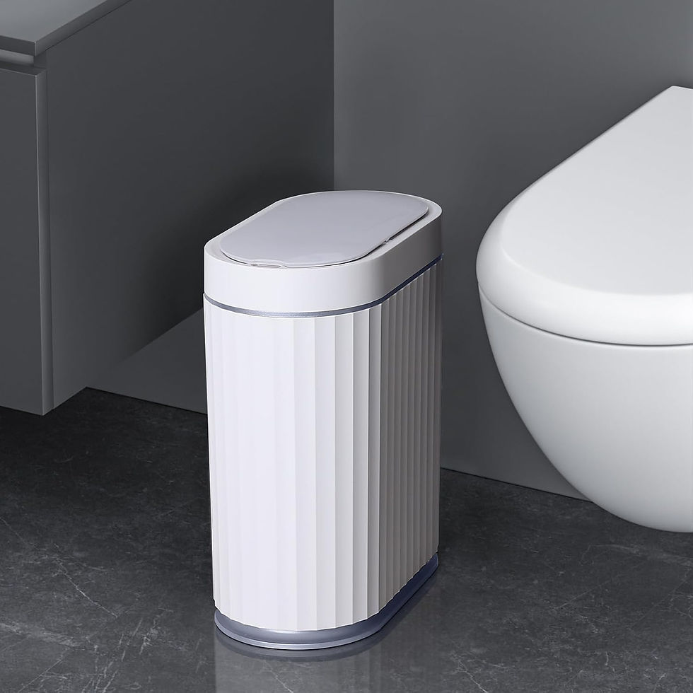 Thumbnail: ELPHECO Automatic Motion Sensor Trash Can - 2 Gallon Slimline for Bathroom, Bed