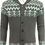Thumbnail: COOFANDY Men's Christmas Cardigans Ugly Xmas Sweaters Reindeer Snowflake Shawl 