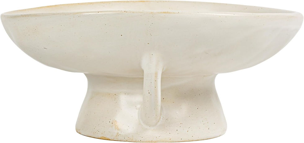 Thumbnail: Creative Co-Op Stoneware Bowl w Reactive Glaze, White