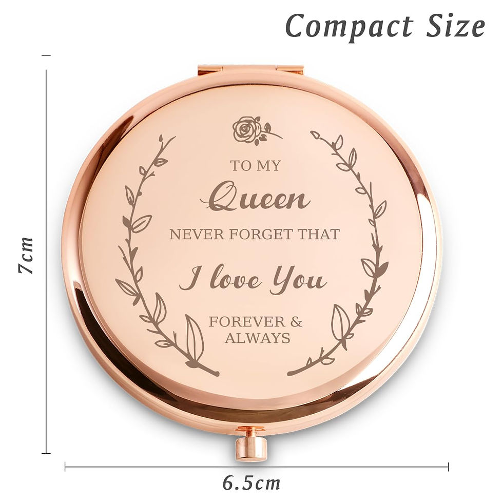 Thumbnail: Gifts for Women, Personalized Compact Mirror, Sentimental Mothers Day Birthday 