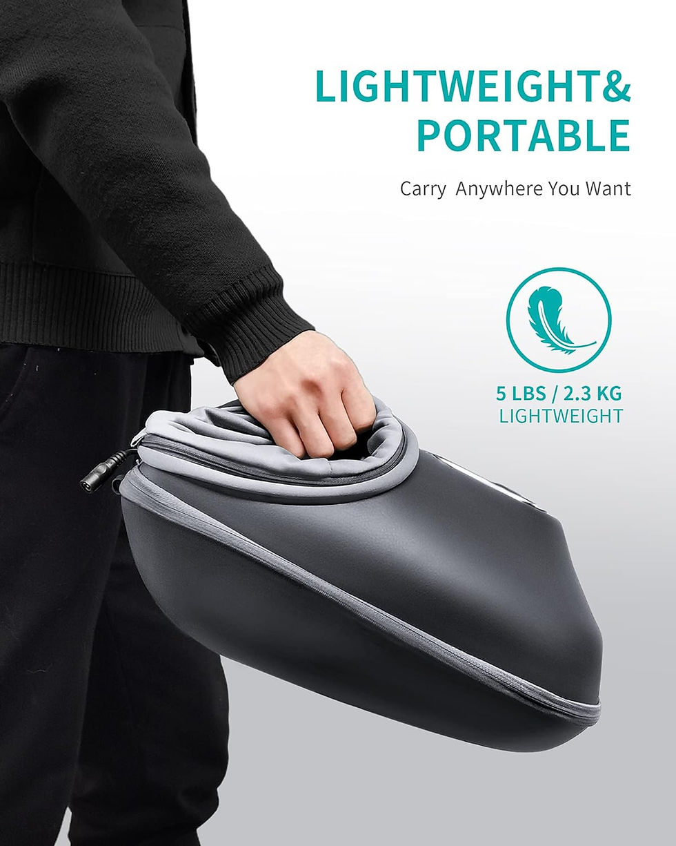 Thumbnail: Nekteck Shiatsu Foot Massager with Heat, Deep Kneading Therapy Air Compression,