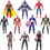 Thumbnail: POIUYT Super Hero Series Exclusive Figure Set, 10 Collectible 6.7-Inch Action F