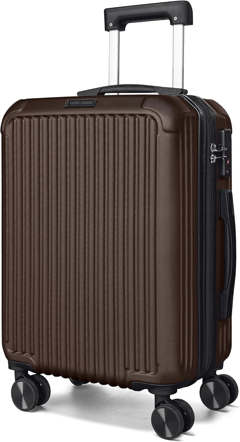 Thumbnail: LIGHT FLIGHT 3-Piece Luggage Sets, Expandable Carry On Luggage 22x14x9 Airline 