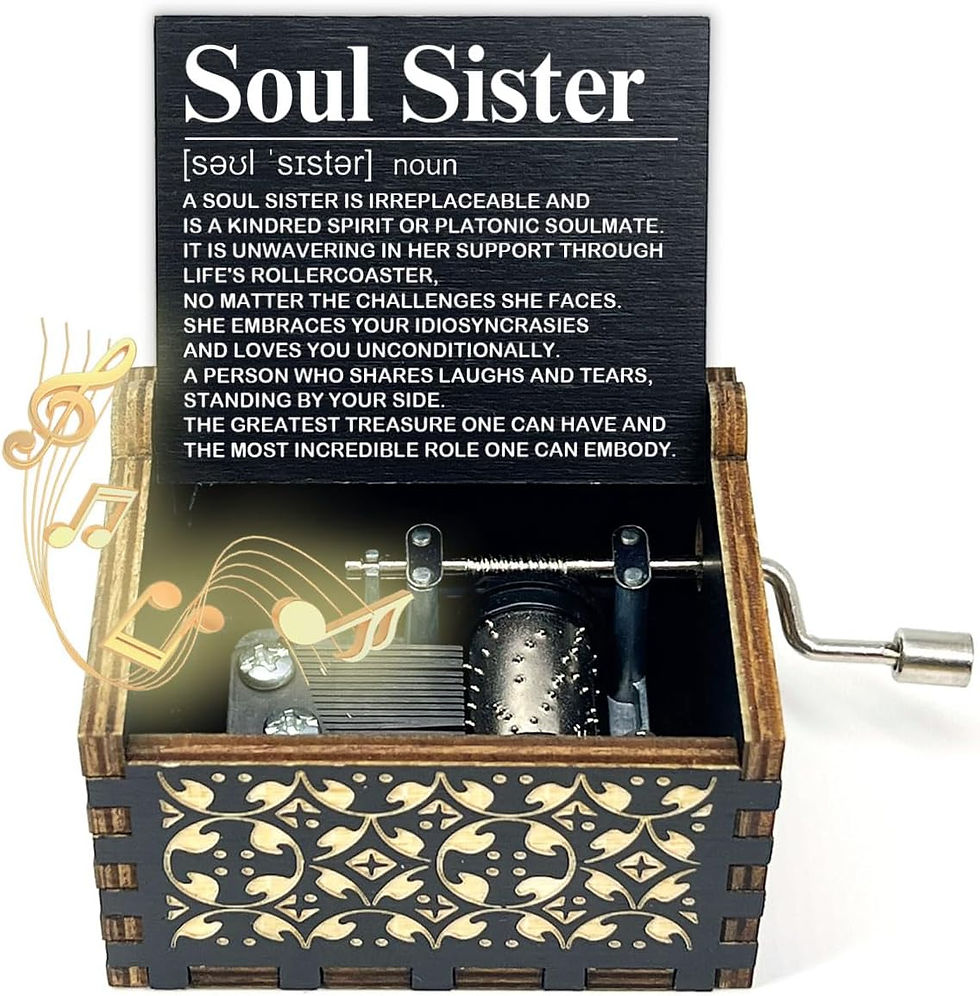 Thumbnail: ukebobo Sister Music Box Gift, You are My Sunshine Hand Crank Wooden Musical Bo