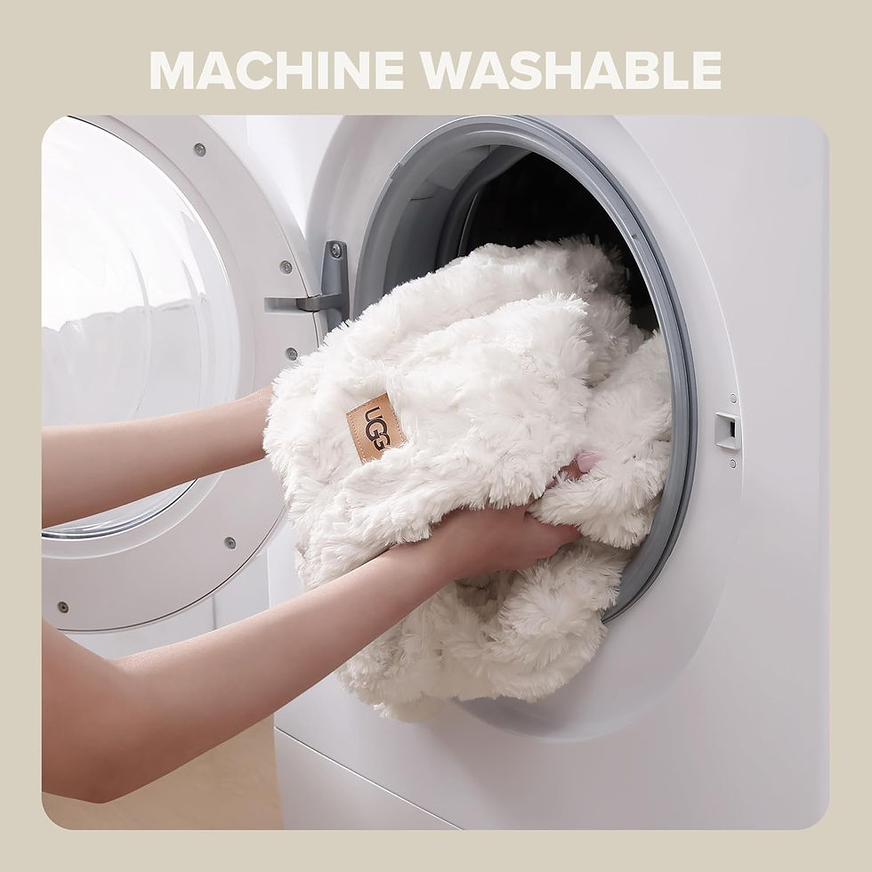 Thumbnail: UGG Adalee Faux Fur Throw Blanket Luxury Lightweight Cozy Soft Throw for Couch 