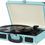 Thumbnail: Record Player Vintage 3-Speed Bluetooth Vinyl Turntable with Stereo Speaker, Be