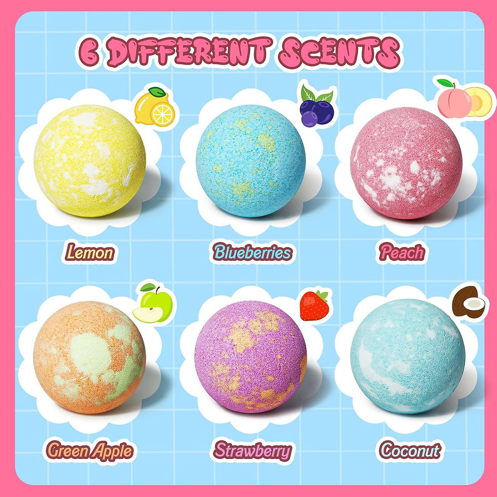 Thumbnail: Unicorn Bath Bombs for Kids Girls with Bracelet Inside, sanyi Bubble Bath Toys 