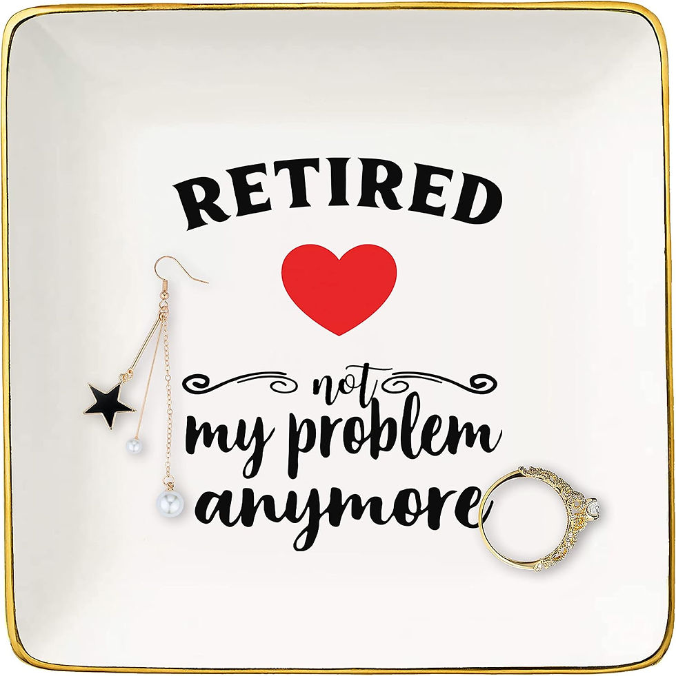 Thumbnail: Retirement Gifts for Women-Jewelry Tray Holder Ring Dish Gifts for Friend Teach