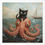 Thumbnail: Funny Fat Black Cat Poster - Chonky Cat vs. Shark Meme in Renaissance Painting,