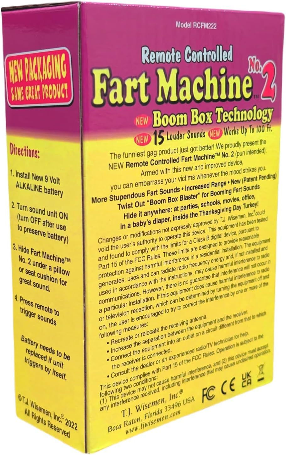 Thumbnail: Fart Machine #2 - The Original Remote Controlled Fart Machine with Boom Box Tec