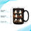 Thumbnail: Hyturtle Cute Ghost Read Book Mug - Black Coffee Cup Ceramic Mug 15 Oz And Keyc