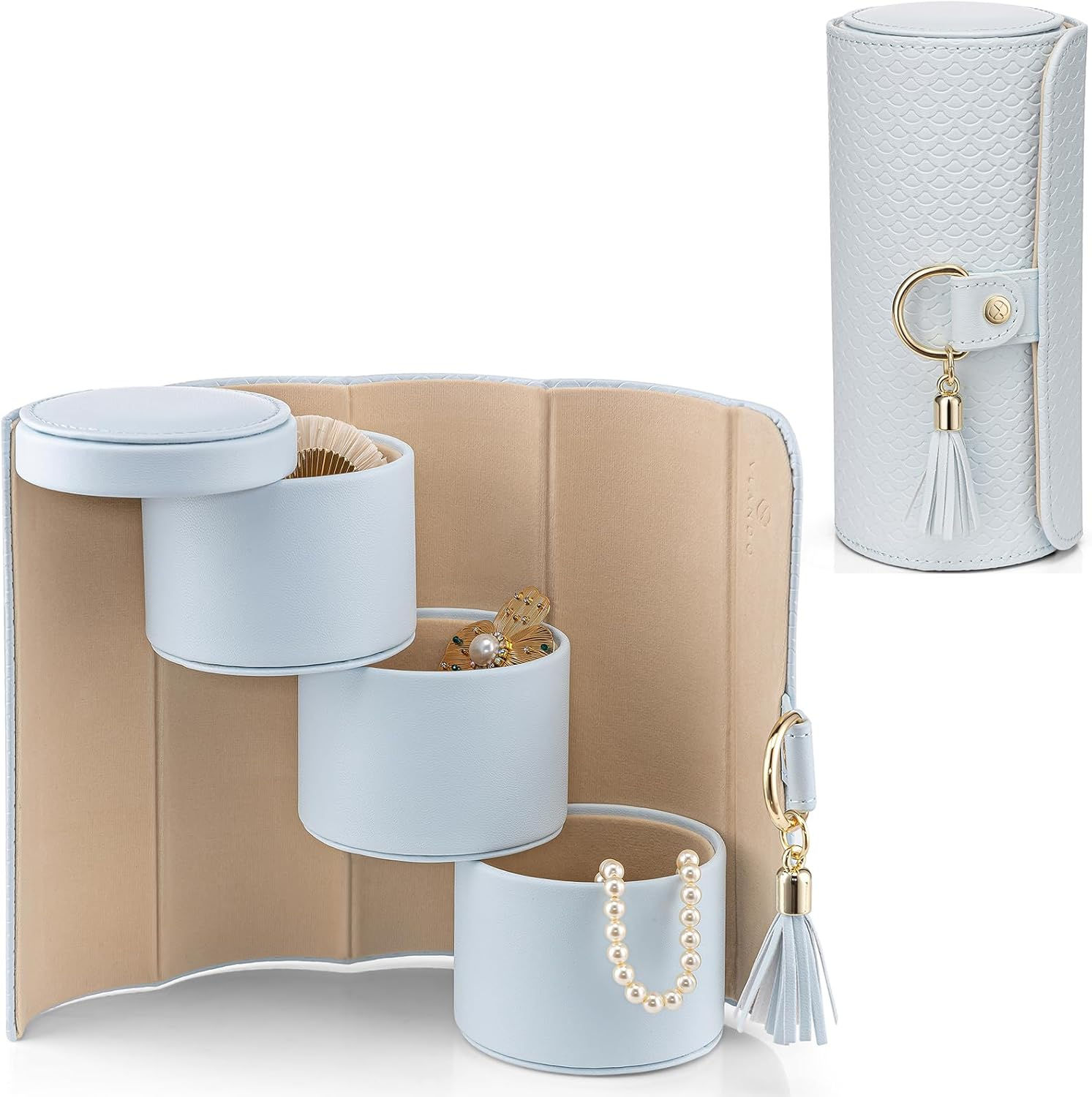 Vlando Wedding Gifts for Women, Travel Jewelry Box, Bridal Shower Gifts, Brides