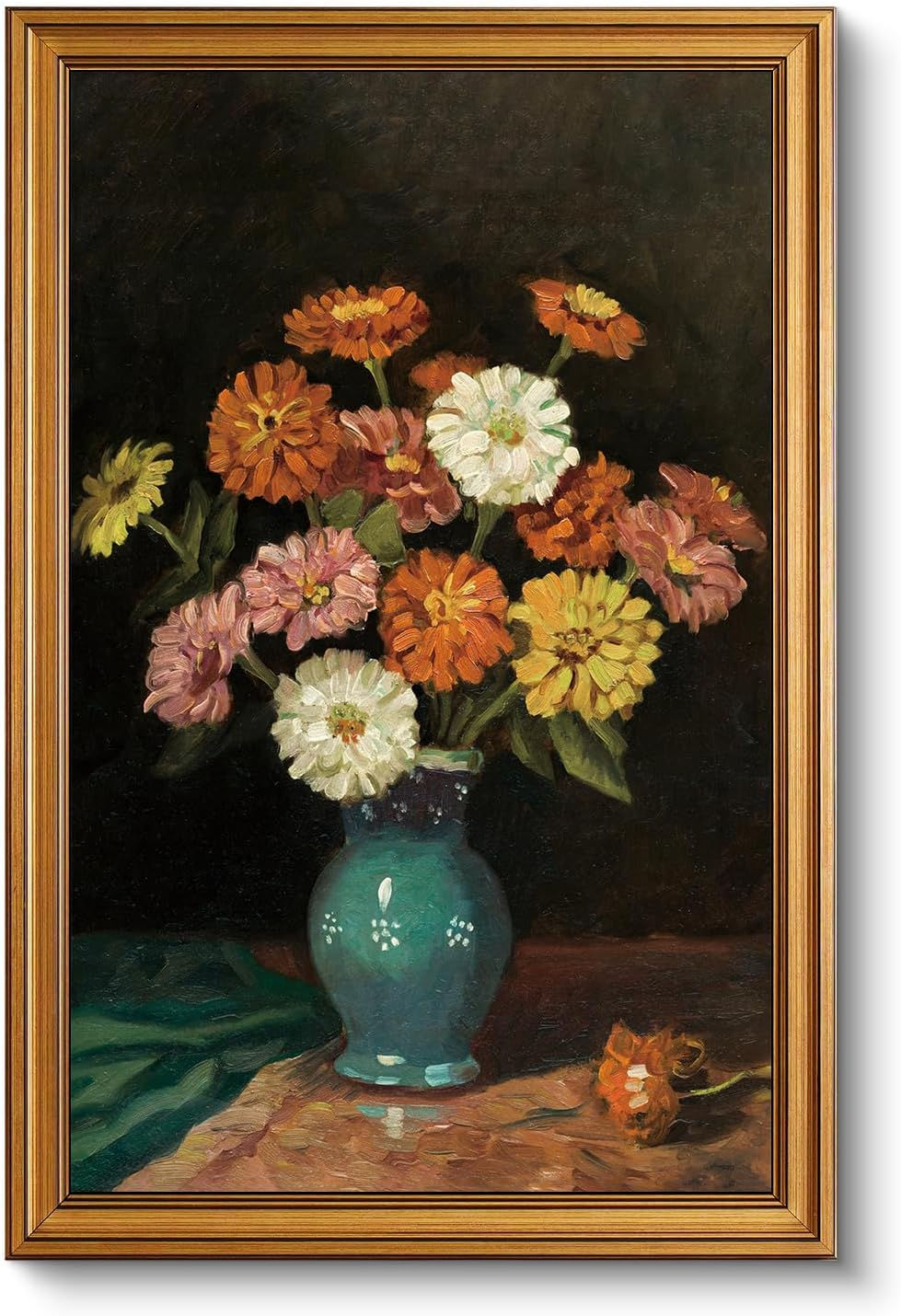 Thumbnail: VIYYIEA Vintage Gold Framed Wall Art for Living Room, Apples Canvas Prints Home