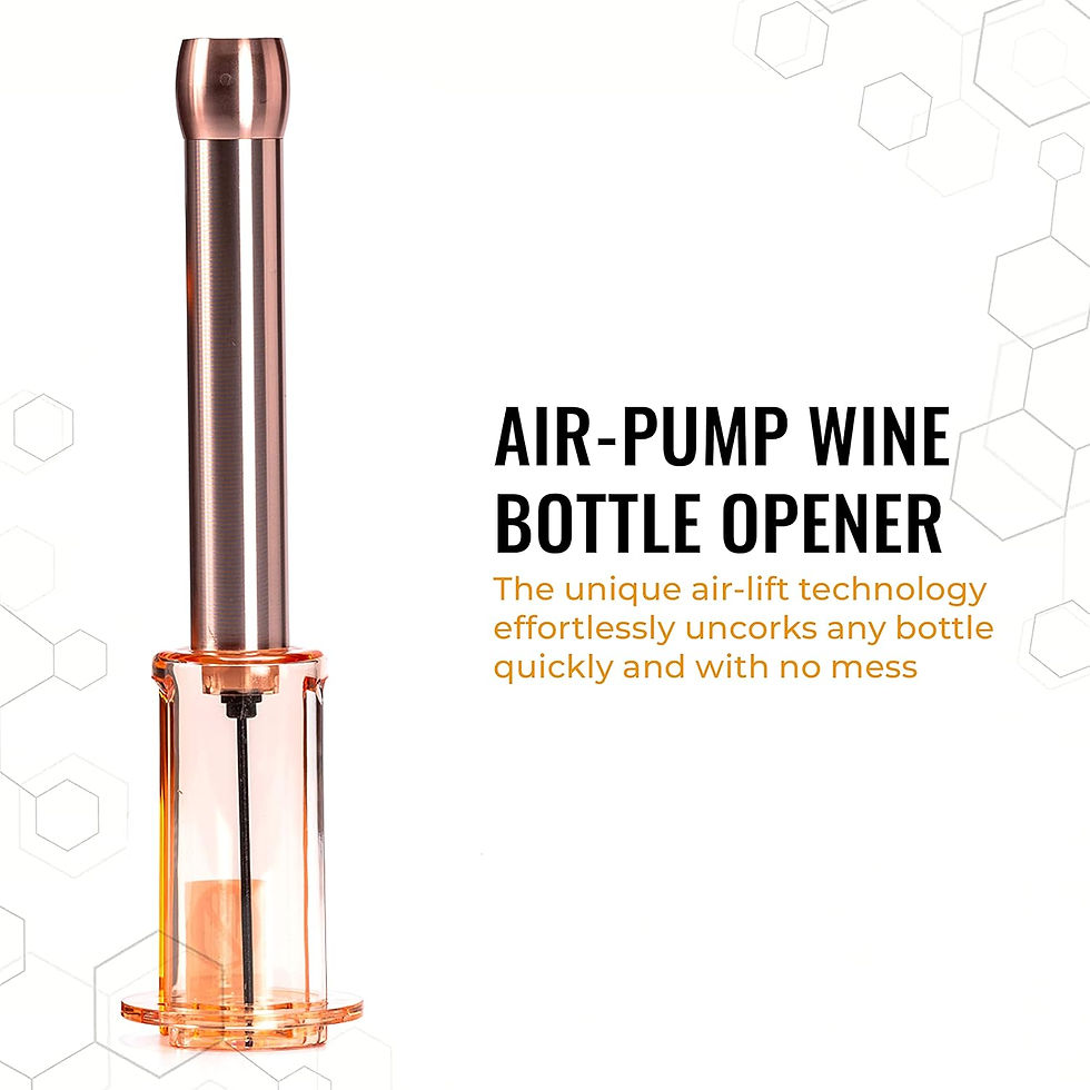 Thumbnail: 4-Piece Wine Opener Set - Manual Air Pump Wine Bottle Opener, Wine Aerator Pour