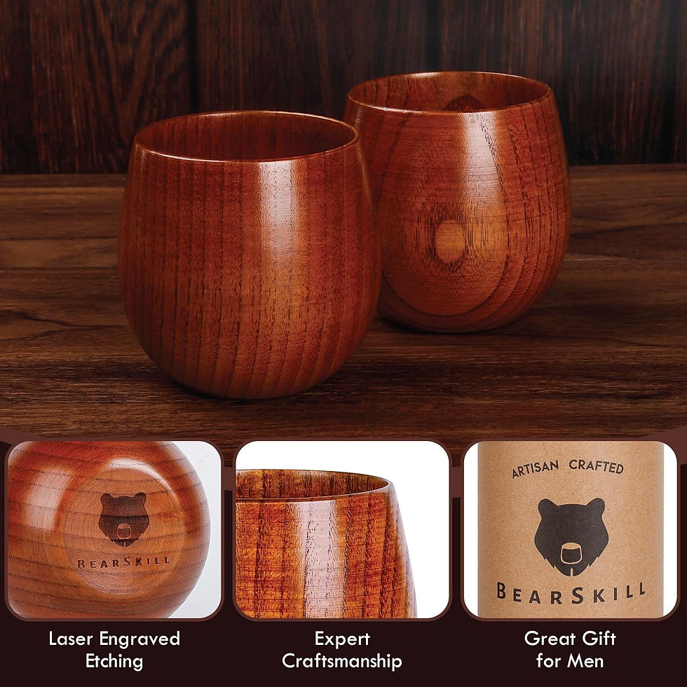 Thumbnail: Handcrafted Whiskey Enhancing Wooden Tumbler, Bourbon Drinking Glass Bourbon Gi