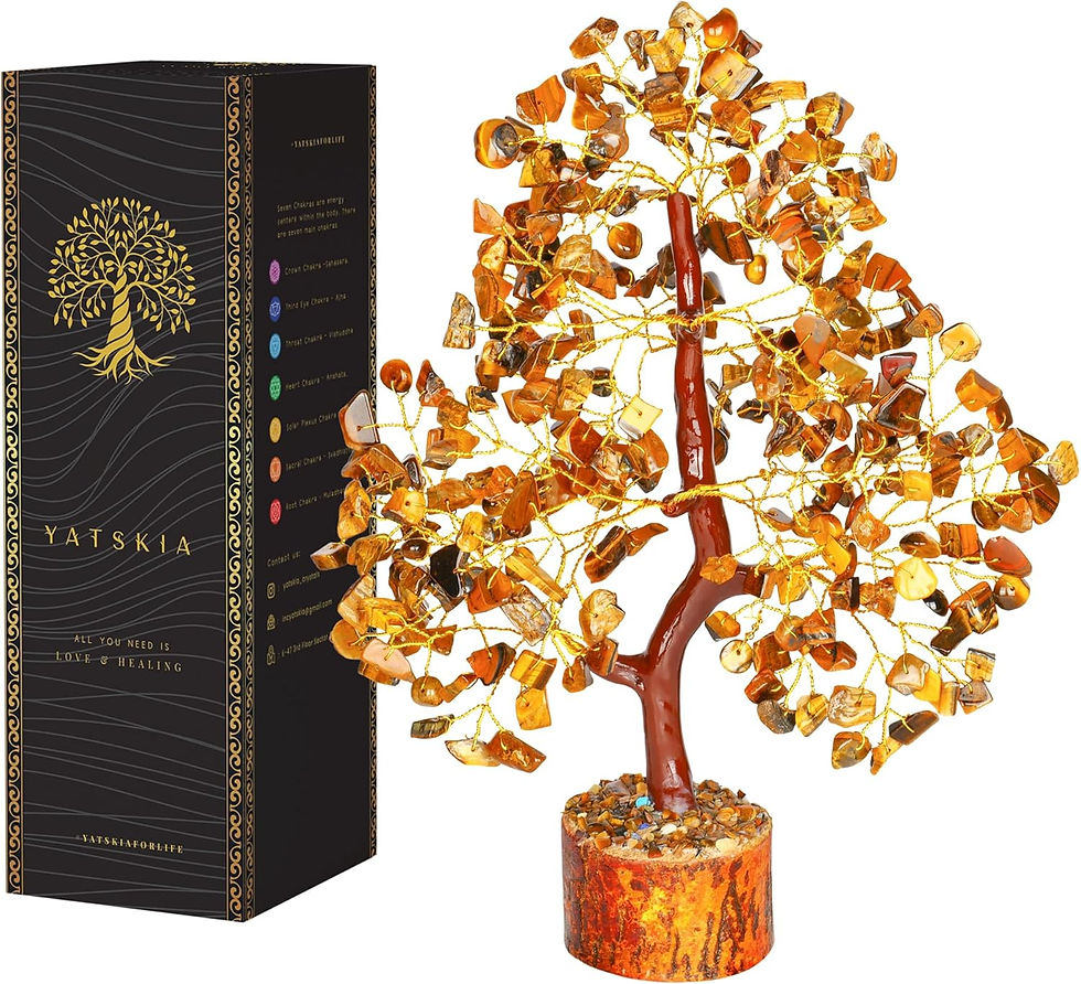 Thumbnail: YATSKIA 7 Chakra Tree of Life, Crystals and Healing Stones, Birthday Gifts for 