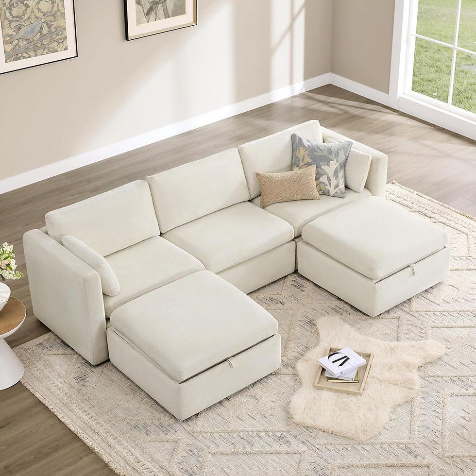 Thumbnail: CHITA Sectional Sofa Set, Comfty Cloud Couch, FSC Certified Deep Seat Sectional