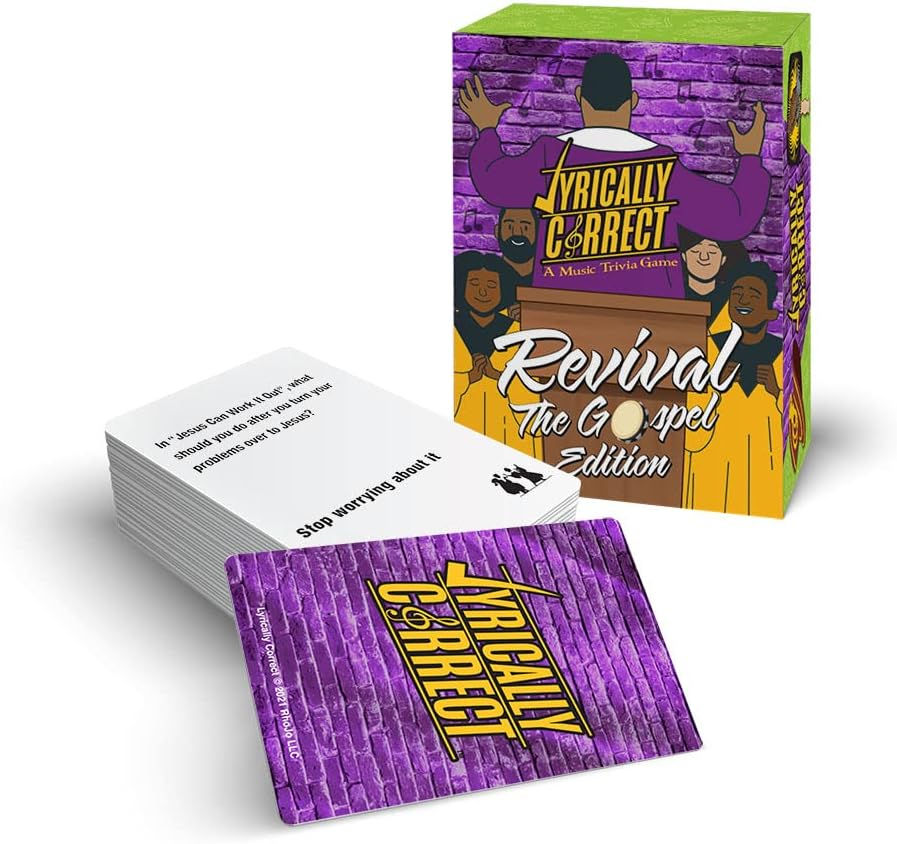 Thumbnail: Lyrically Correct Revival Music Trivia Card Game - The Gospel Edition - Finish 