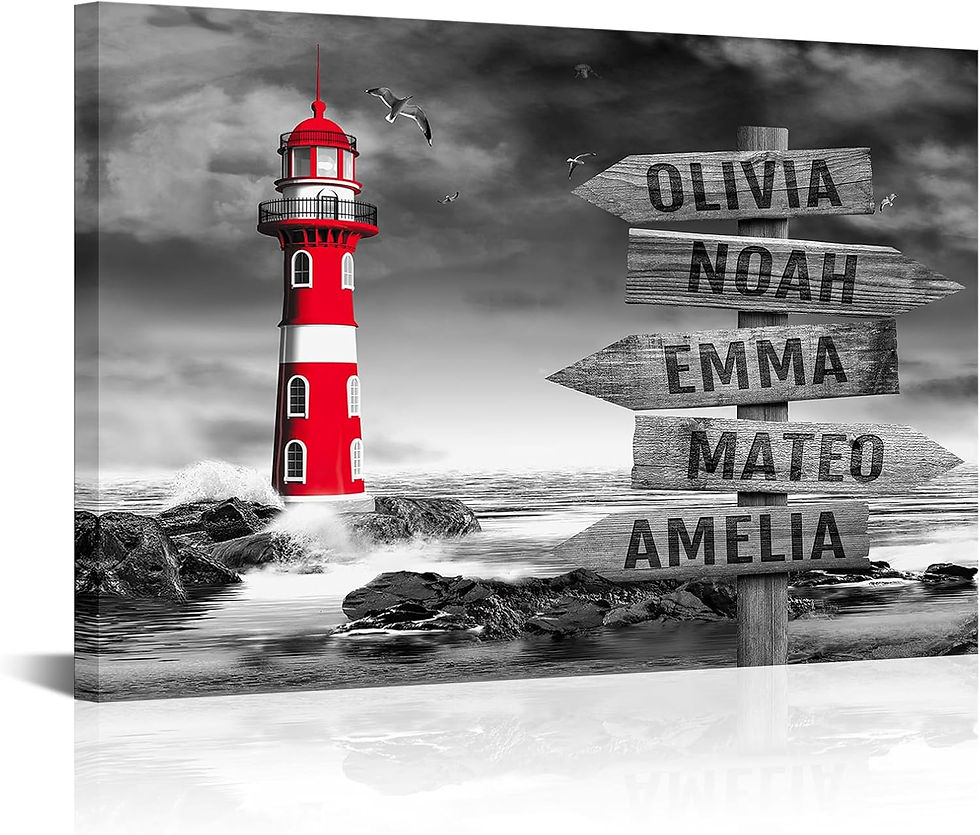 Thumbnail: iLOOKLiKE Personalized Crossroads Street Sign Family Name Wall Art Love Heart T