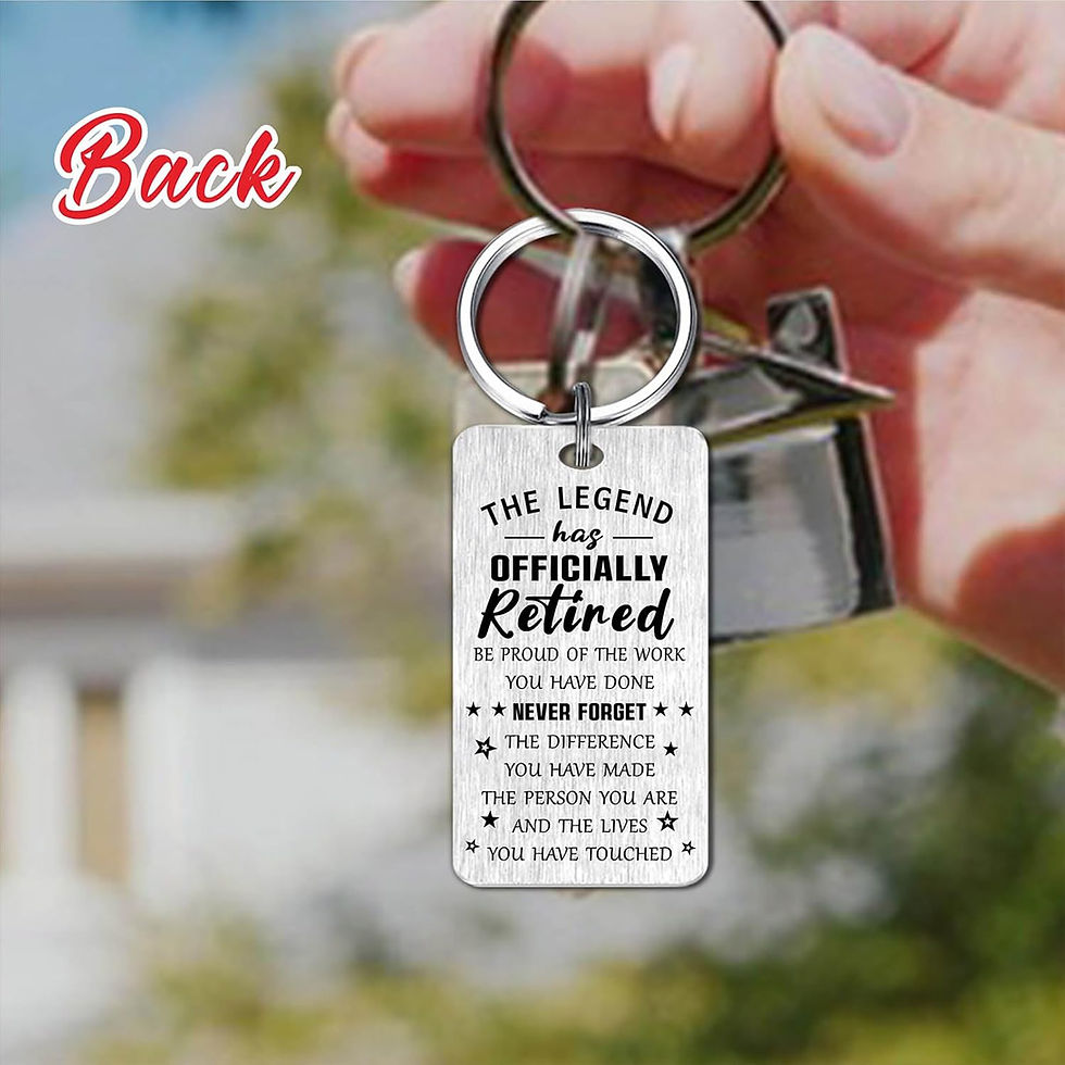 Thumbnail: 2025 Retirement Keyring - Retirement Gifts for Women Men - The Legend was Retir