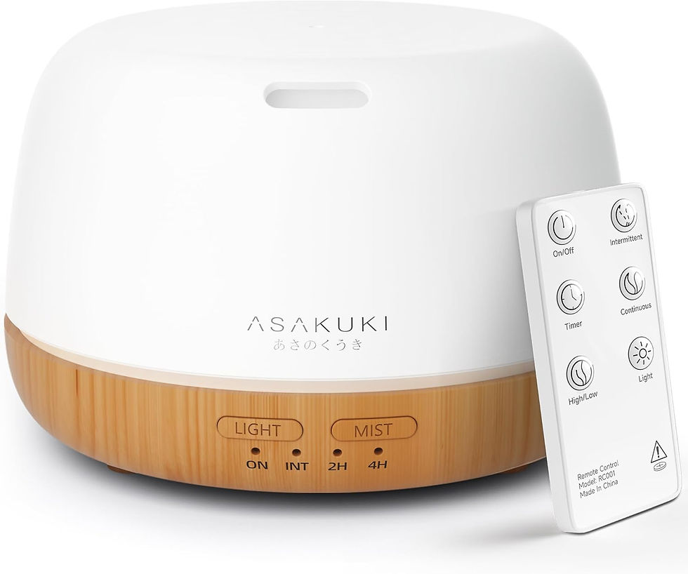 Thumbnail: ASAKUKI 500ml Premium, Essential Oil Diffuser with Remote Control, 5 in 1 Ultra