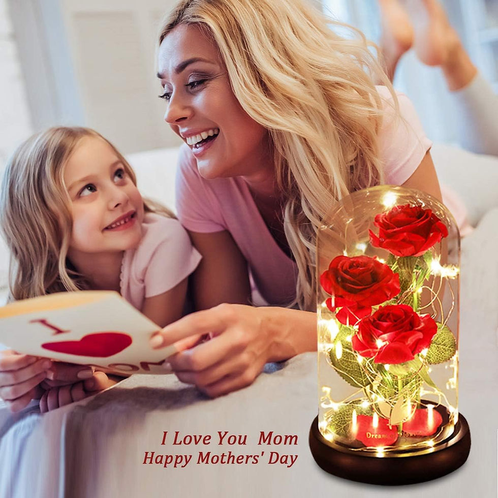 Thumbnail: Beauty and The Beast Rose Gifts for Mom, Birthday Gifts for Women, Light Up Ros
