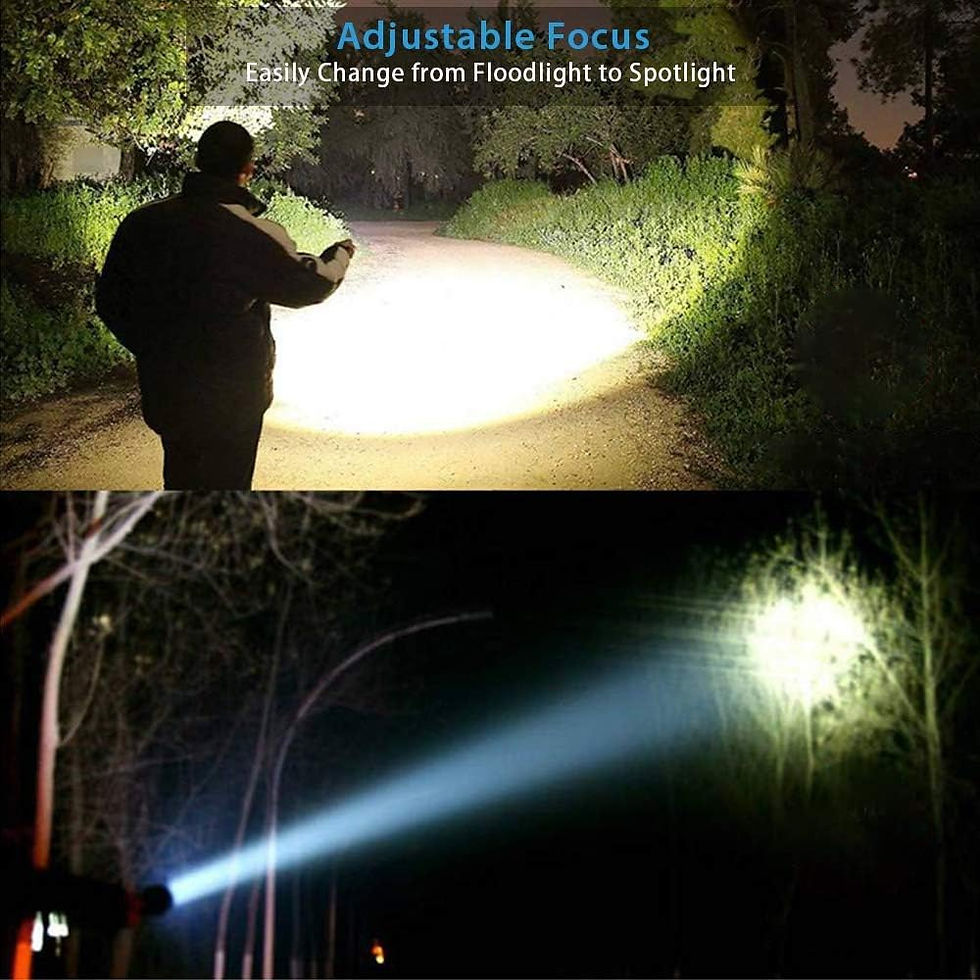 Thumbnail: Hoxida Flashlight USB Rechargeable, Magnetic LED Flashlight, Super Bright LED T