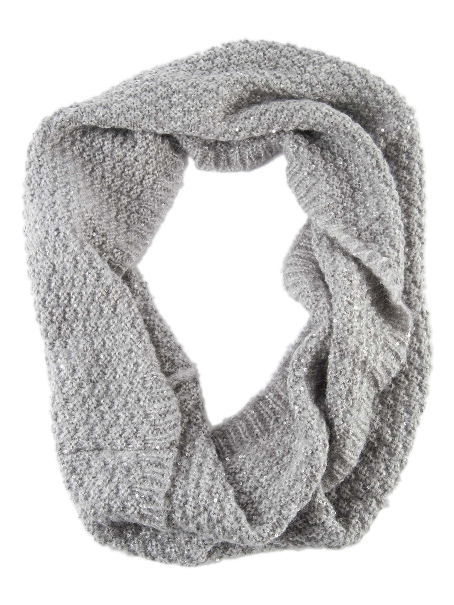 Chesca Knitted Sequin Detail Snood