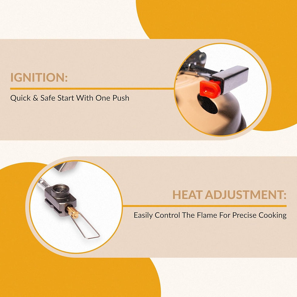 Thumbnail: Roamix 54,500 BTU Multi-Fuel Portable Camping Stove – 16,000W Collapsible Win