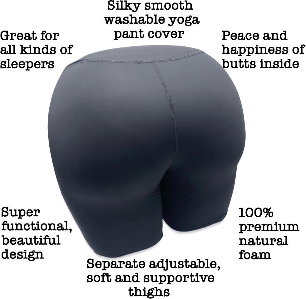 Thumbnail: The Buttress Pillow – All-Natural Latex Foam Butt-Shaped Pillow for Sleep, St