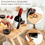 Thumbnail: Outdoor Wine Picnic Table, Folding Wine Table, Charcuterie Board with Wine Glas