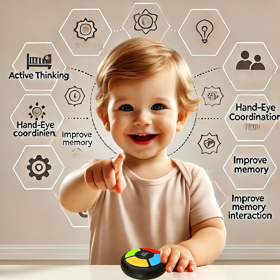 Thumbnail: Light Up Memory Game Handheld Electronic Toys Color Memorizing Classic Board Ga