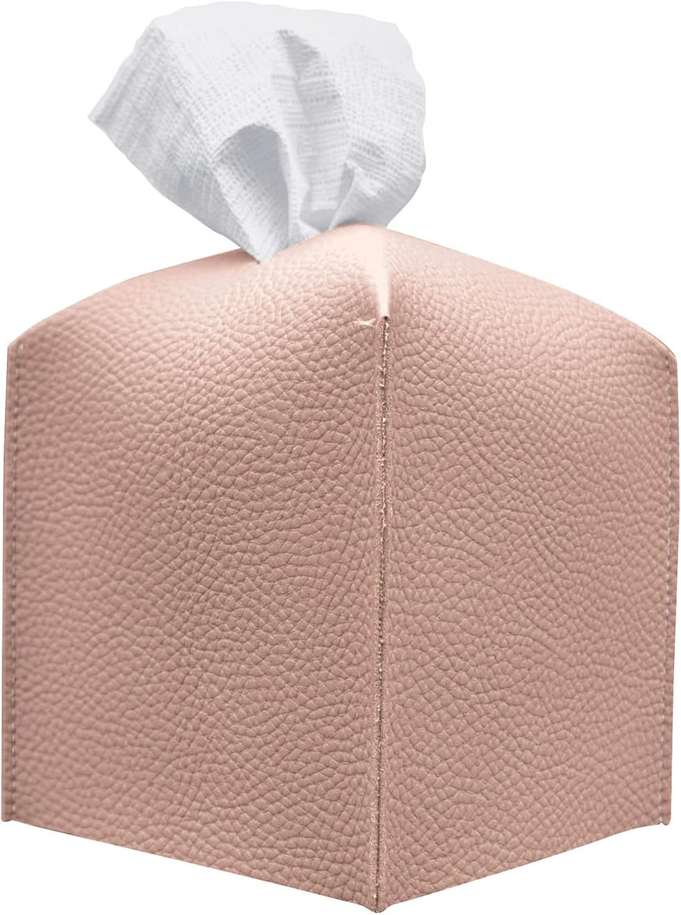 Thumbnail: Carrotez Tissue Box Cover, Refined Modern PU Leather Square Holder - Decorative