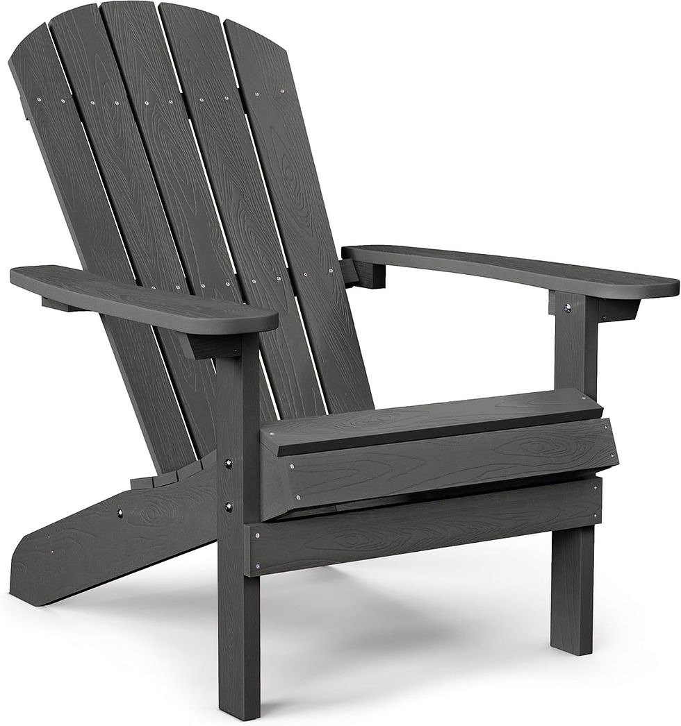 Thumbnail: YEFU Adirondack Chair Weather Resistant: Outdoor Chair HIPS Plastic Adirondack 