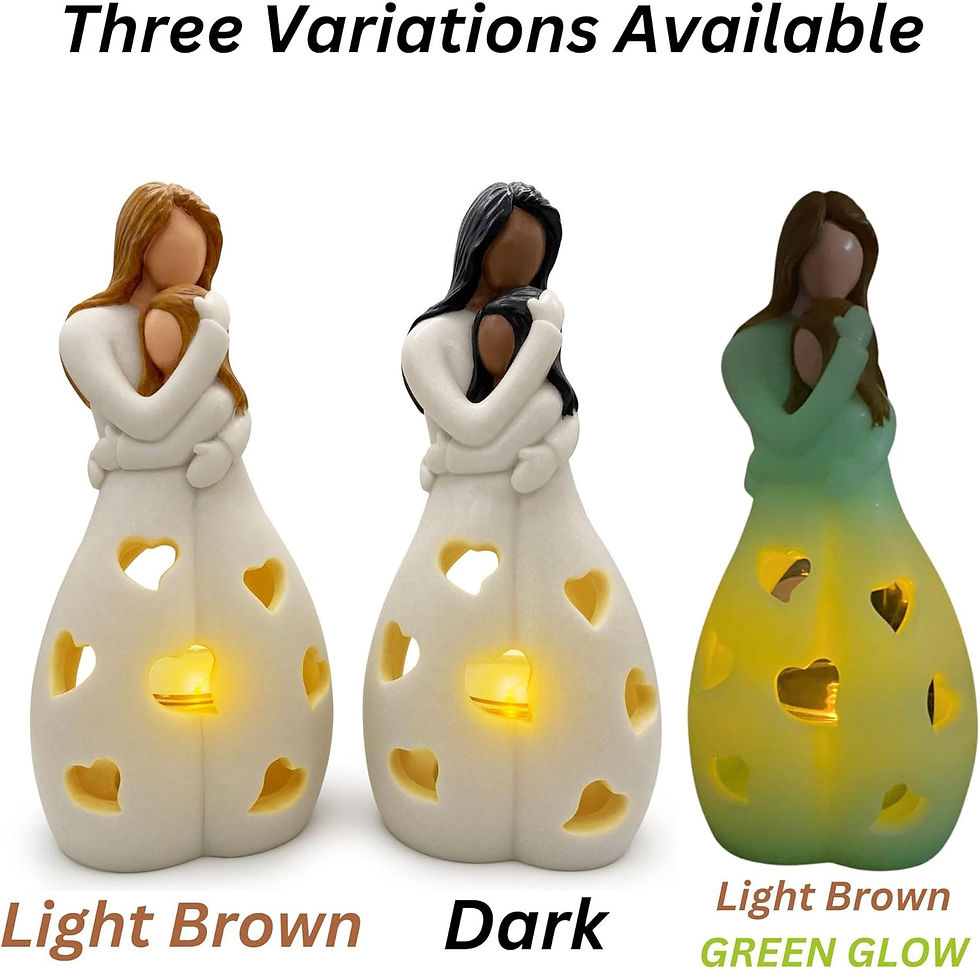 Thumbnail: Gifts for Mom from Daughter – Mothers Day Candleholder Statue with Flickering