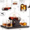 Thumbnail: Bezrat Whiskey Decanter Barrel Set - 1000ml Liquor Dispenser - 4 Glasses - Ship
