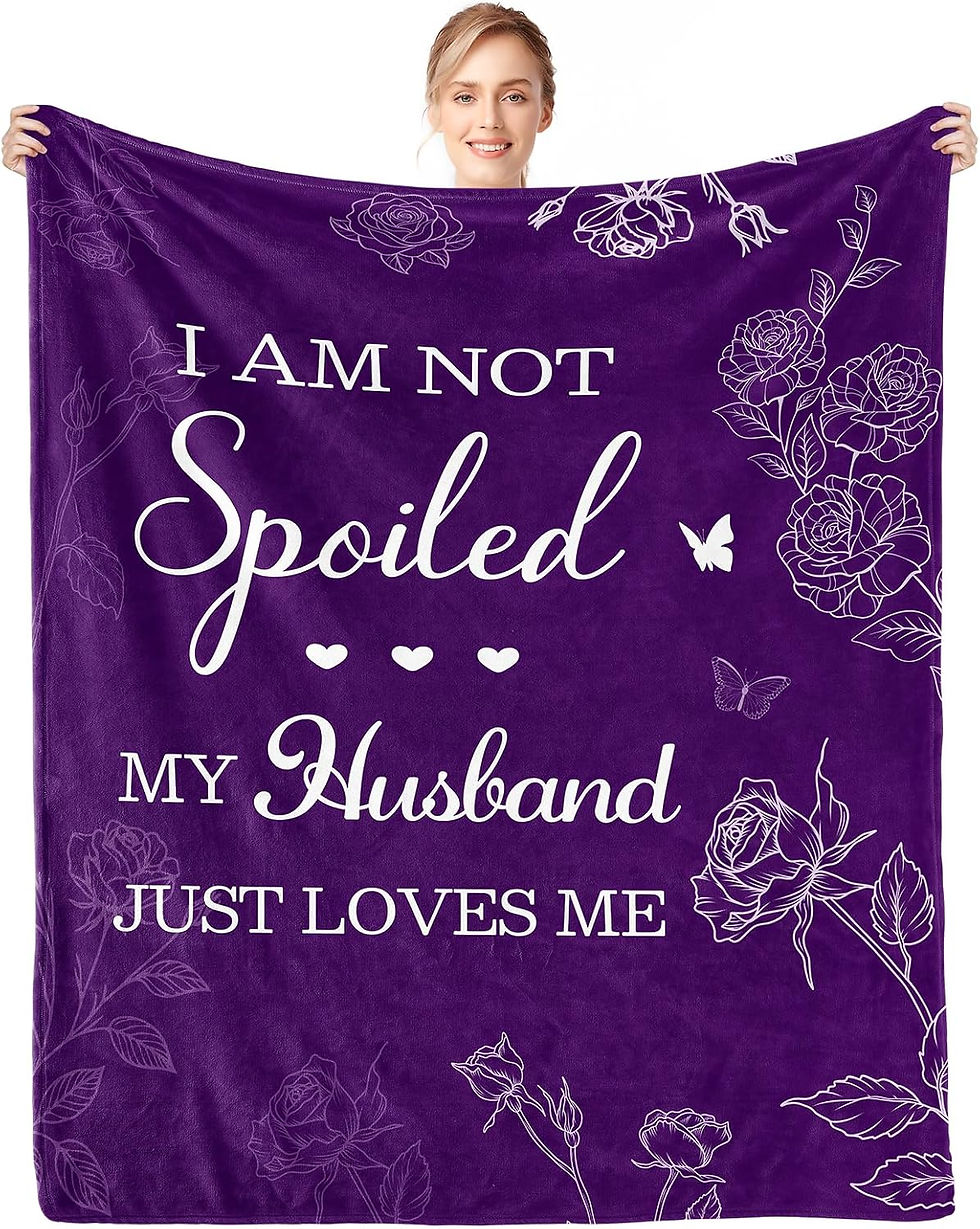 Thumbnail: CENSIHER Gift for Wife from Husband to My Wife Blanket Wedding Anniversary Roma