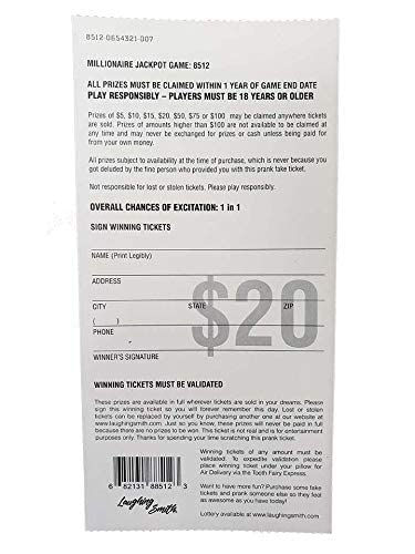 Thumbnail: Prank Lottery Tickets and Scratch Cards Look Real - $1 Million Winning Ticket G