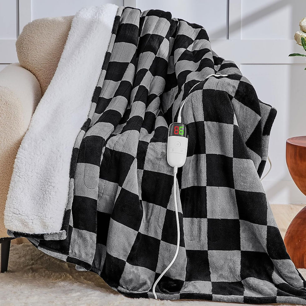 Thumbnail: Heated Blanket Electric Throw, 50X60, Heating Throw with 10 Heating Levels & 8 