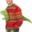Thumbnail: 3D T-Rex Red and Green Adult Ugly Christmas Sweater