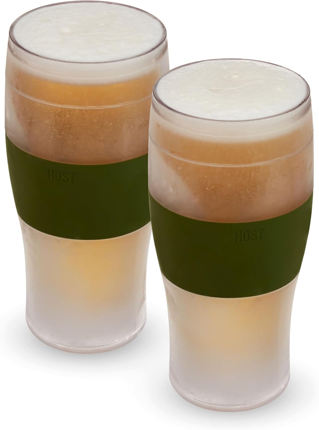 Host Freeze Beer Glasses, Freezable Beer Gifts for Men, Double Wall Insulated P