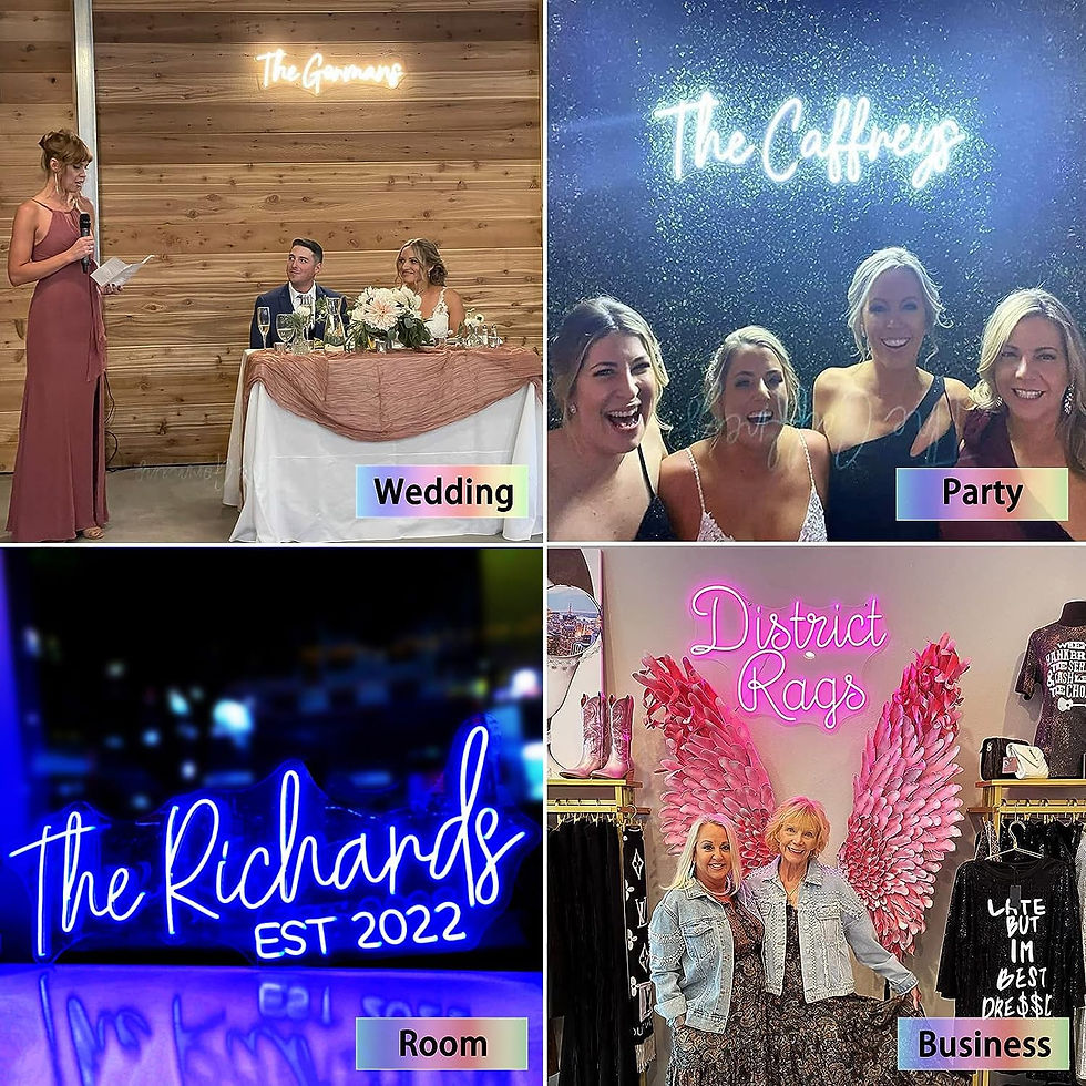 Thumbnail: Custom Neon Signs, Personalised Large Led Neon Lights Sign Customizable for Wal