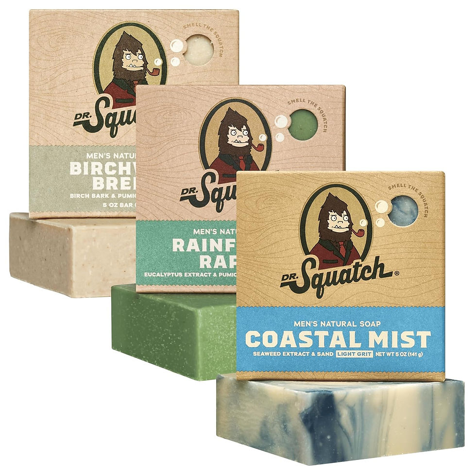 Thumbnail: Dr. Squatch Natural Bar Soap for Men - Cold Process Soap with No Harsh Chemical