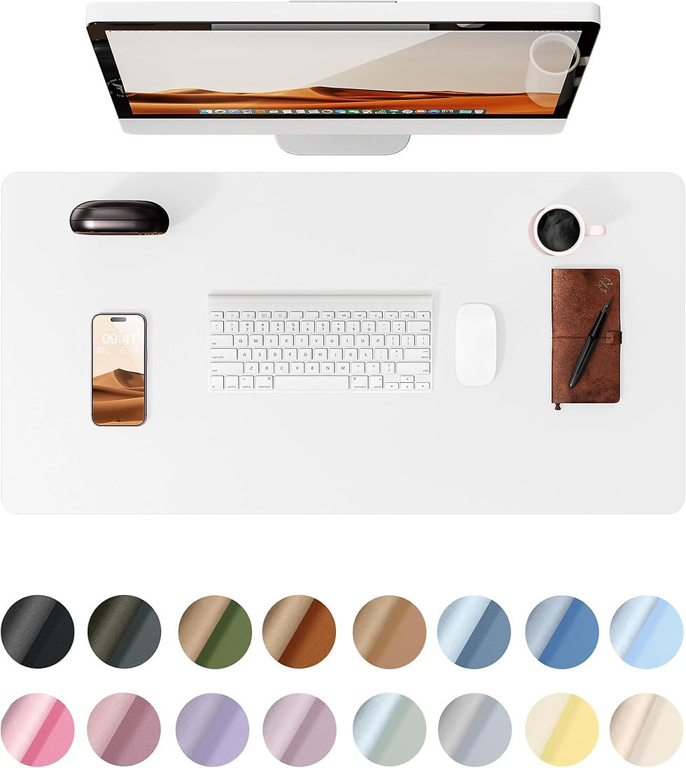 Thumbnail: YSAGi Leather Desk Pad Protector, Office Mat, Large Mouse Pad, Non-Slip PU Blot