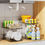 Thumbnail: Delamu 2 Sets of 2-Tier Clear Under Sink Organizers and Storage, Multi-Purpose 