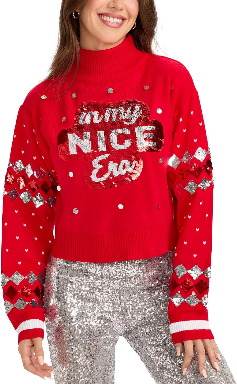 Thumbnail: Tipsy Elves Ugly Christmas Sweaters for Women - Funny Festive Womens Christmas 