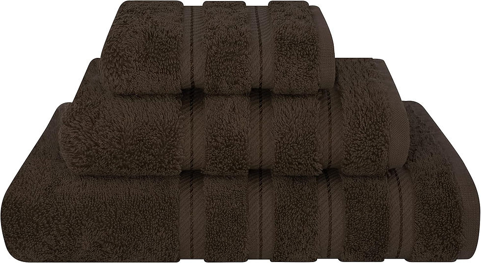 Thumbnail: American Soft Linen Luxury 6 Piece Towel Set, 2 Bath Towels 2 Hand Towel 2 Wash