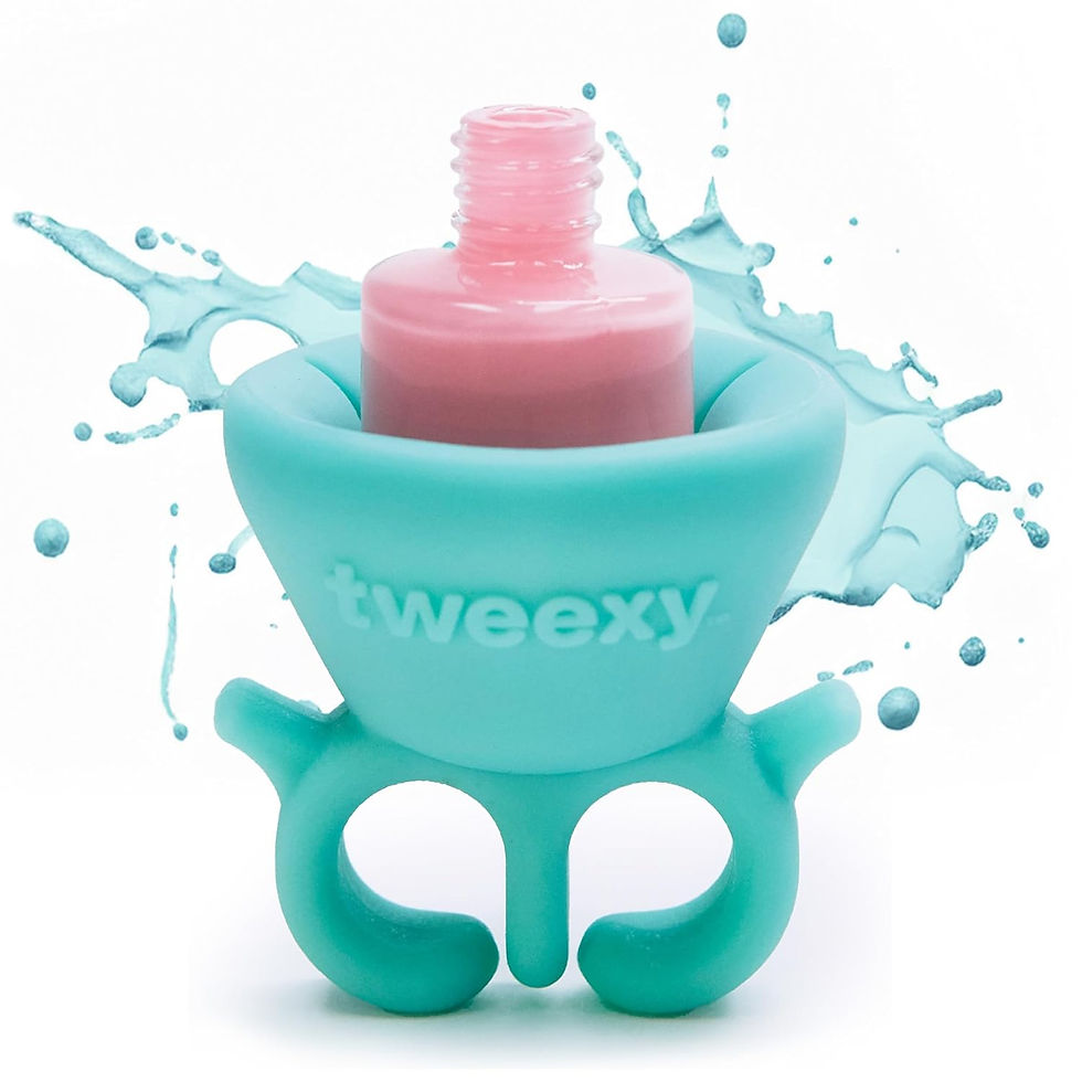 Thumbnail: tweexy Wearable Nail Polish Holder Ring - Nail Polish Bottle Holder for Easy Ap